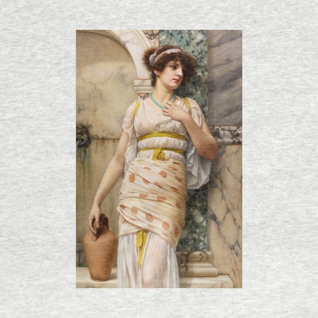 At the Fountain by John William Godward by Classic Art Stall